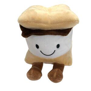 Frankfort Plush Smores Stuffed Animal Doll Toy 6.5 in Tall Brown White Tan